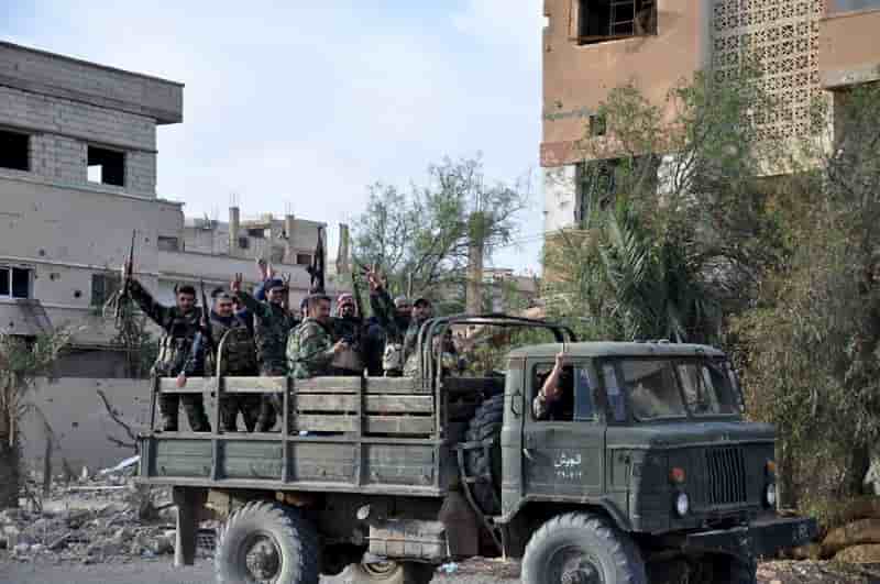 Les forces de damas et leurs allies progressent pres de hama