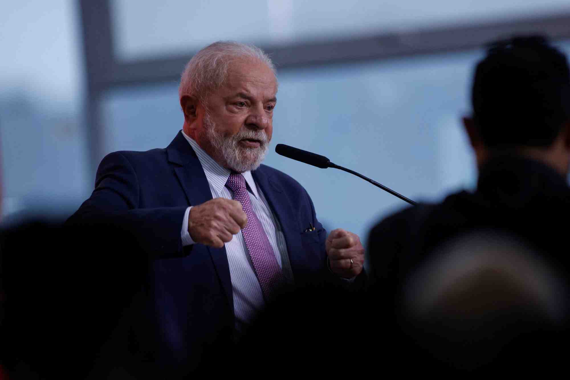 Le president bresilien luiz inacio lula da silva au palais du planalto a brasilia