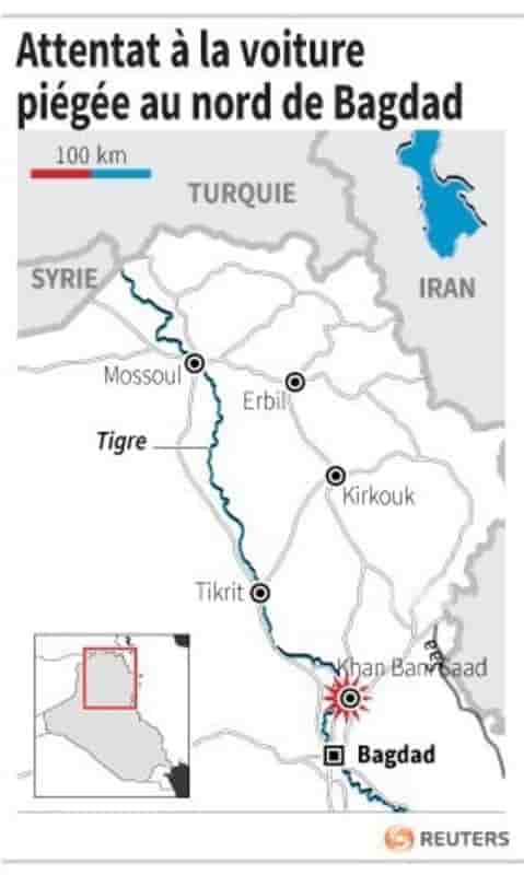Attentat a la voiture piegee pres de bagdad