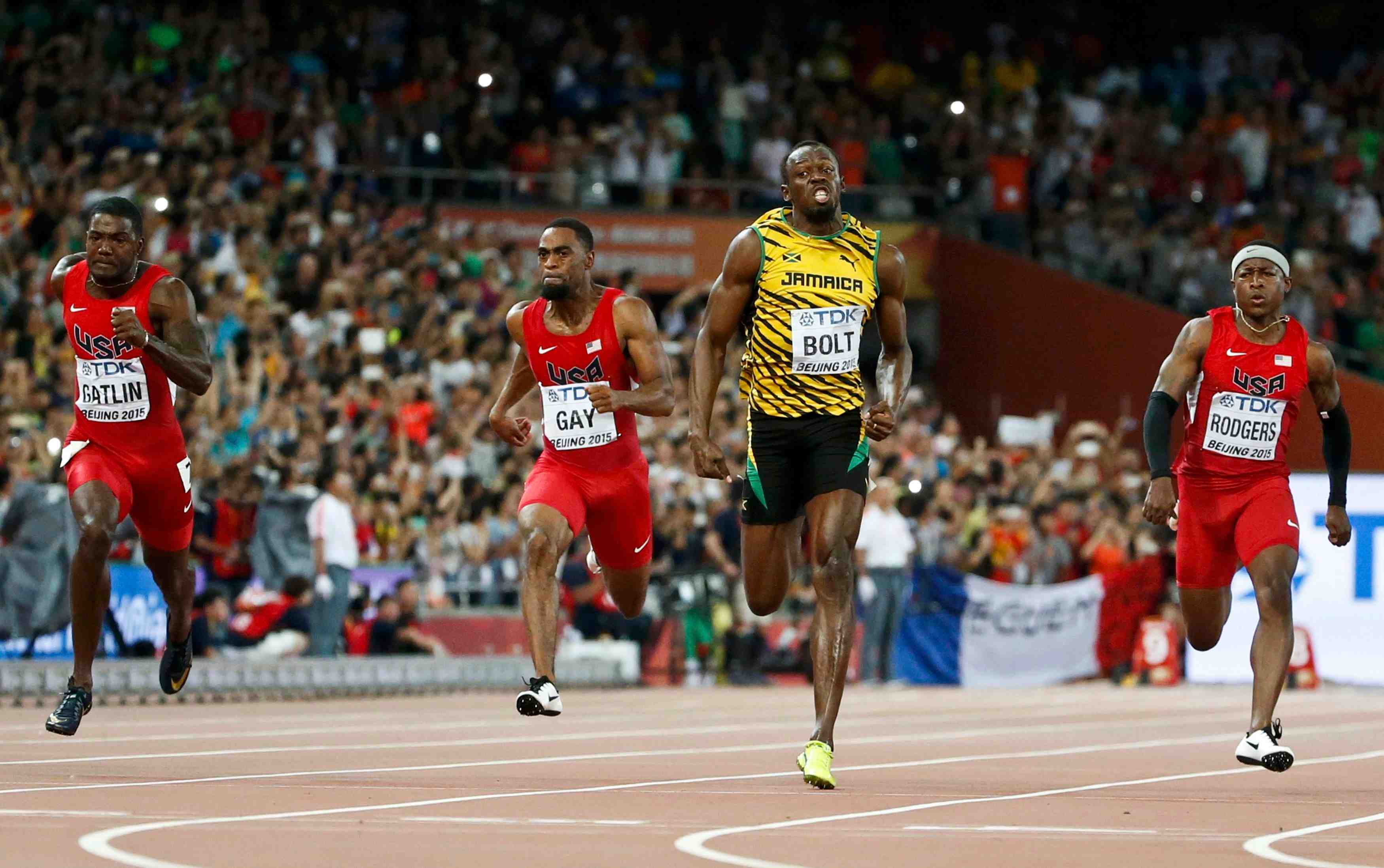 Usain bolt conserve sa couronne mondiale sur 100m