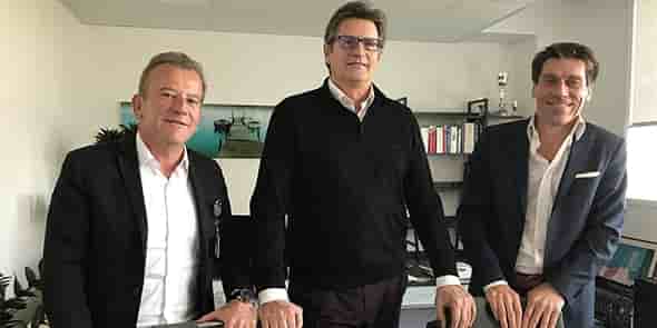 Les trois cofondateurs de Septeo à Montpellier