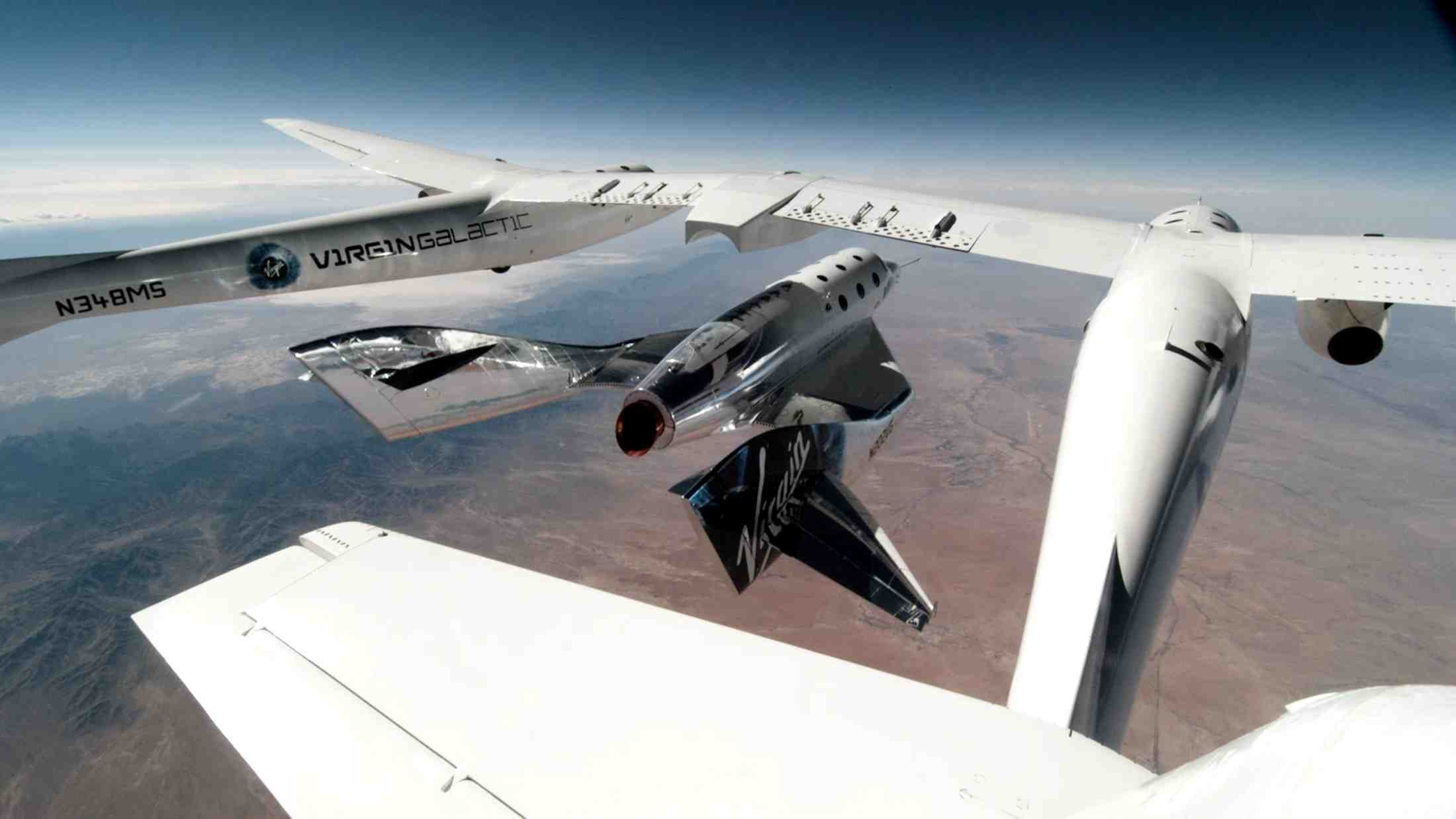 Virgin galactic obtient le feu vert de la faa pour le transport de passagers dans l'espace