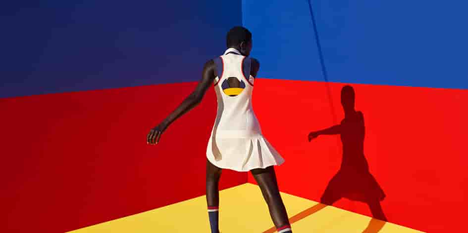 Photographie de Viviane Sassen pour la campagne de la collection Pharrell Williams-Adidas Originals, 2017.