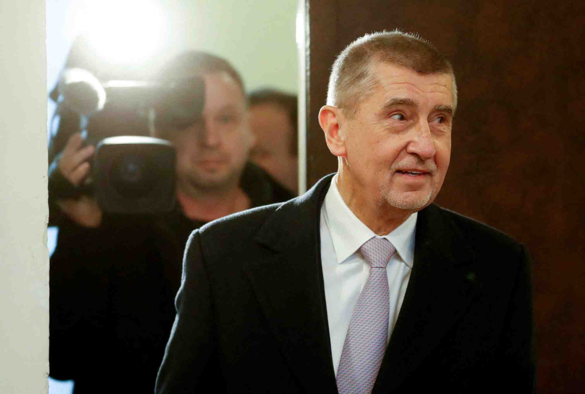 L'ancien premier ministre et candidat a la presidence de la republique tcheque andrej babis