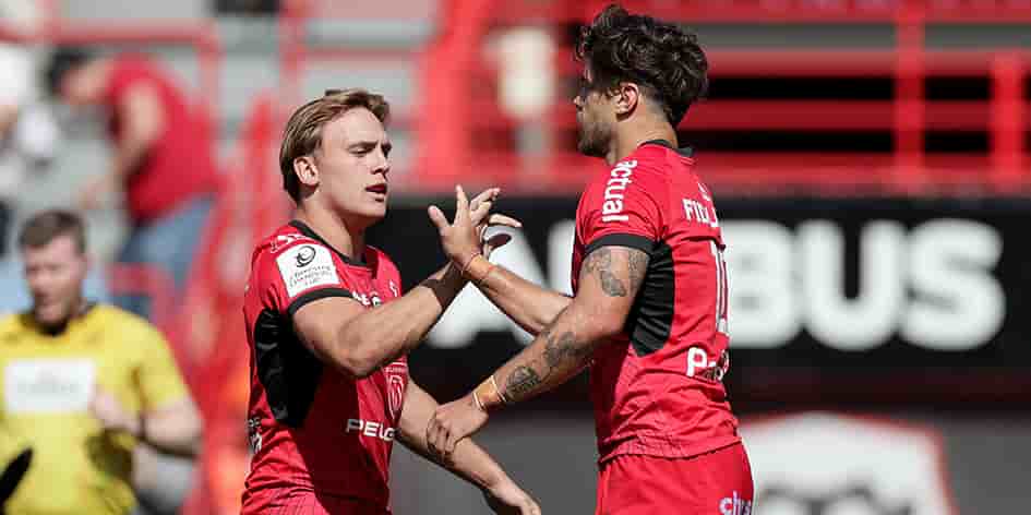 Romain Ntamack et Paul Costes