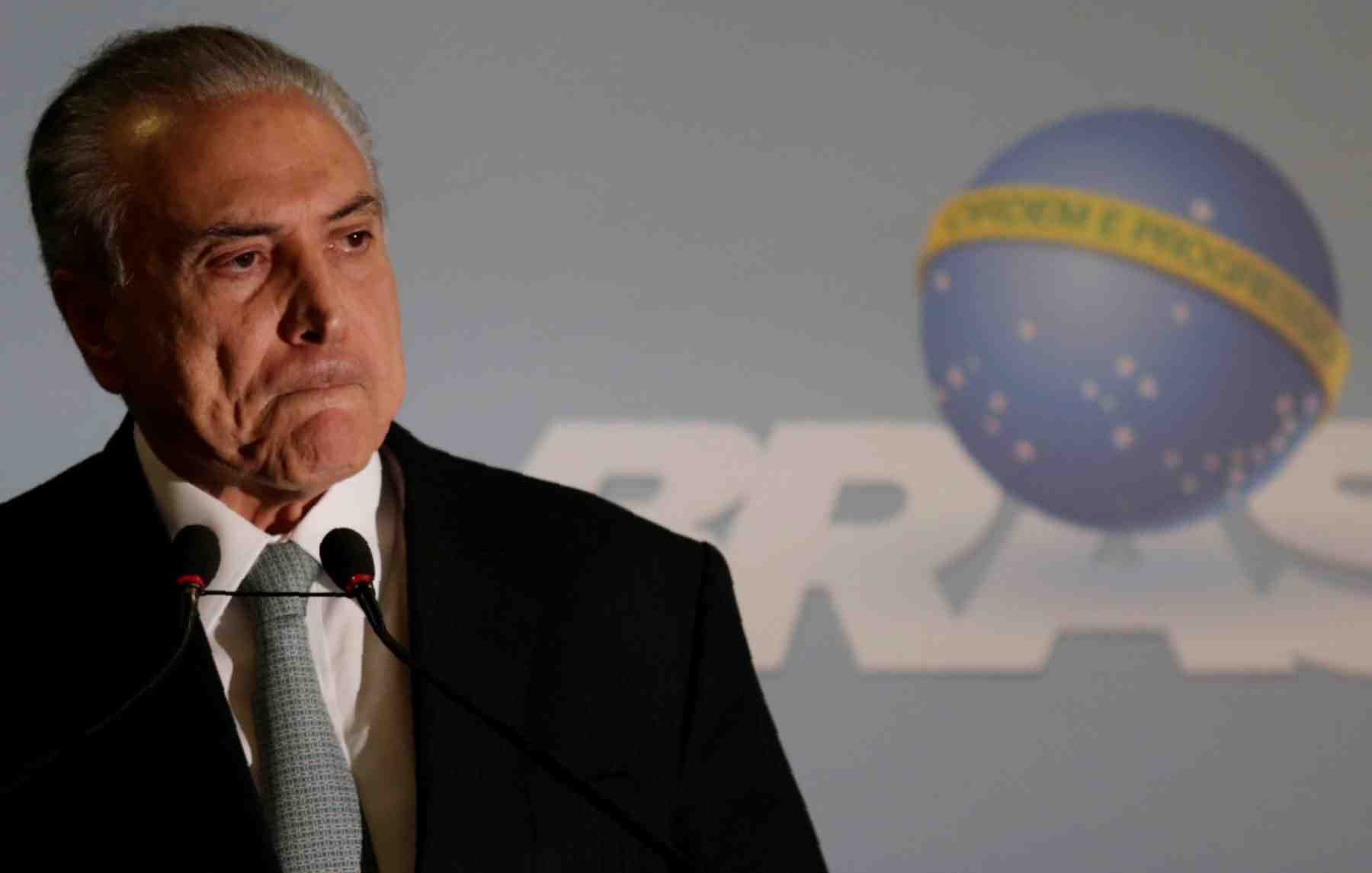 Michel temer a recu un pot-de-vin, selon un temoignage