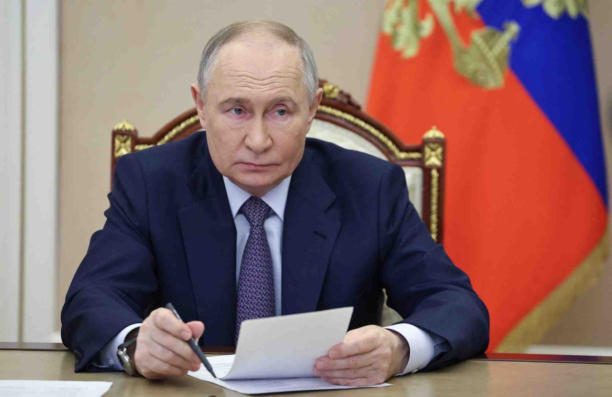 Le président russe Poutine à Moscou