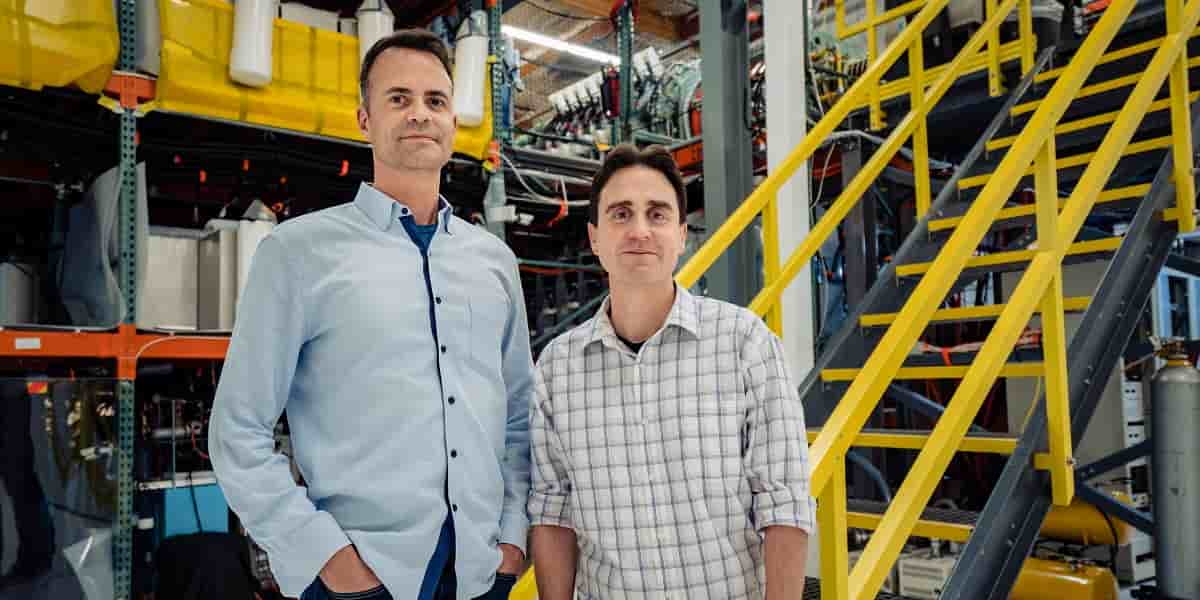 Chris Pihl and David Kirtley, les deux cofondateurs de la start-up Helion Energy.