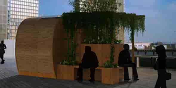 La Parisette, toilette publique sèche et autonome, développée par la société montpelliéraine Ecosec