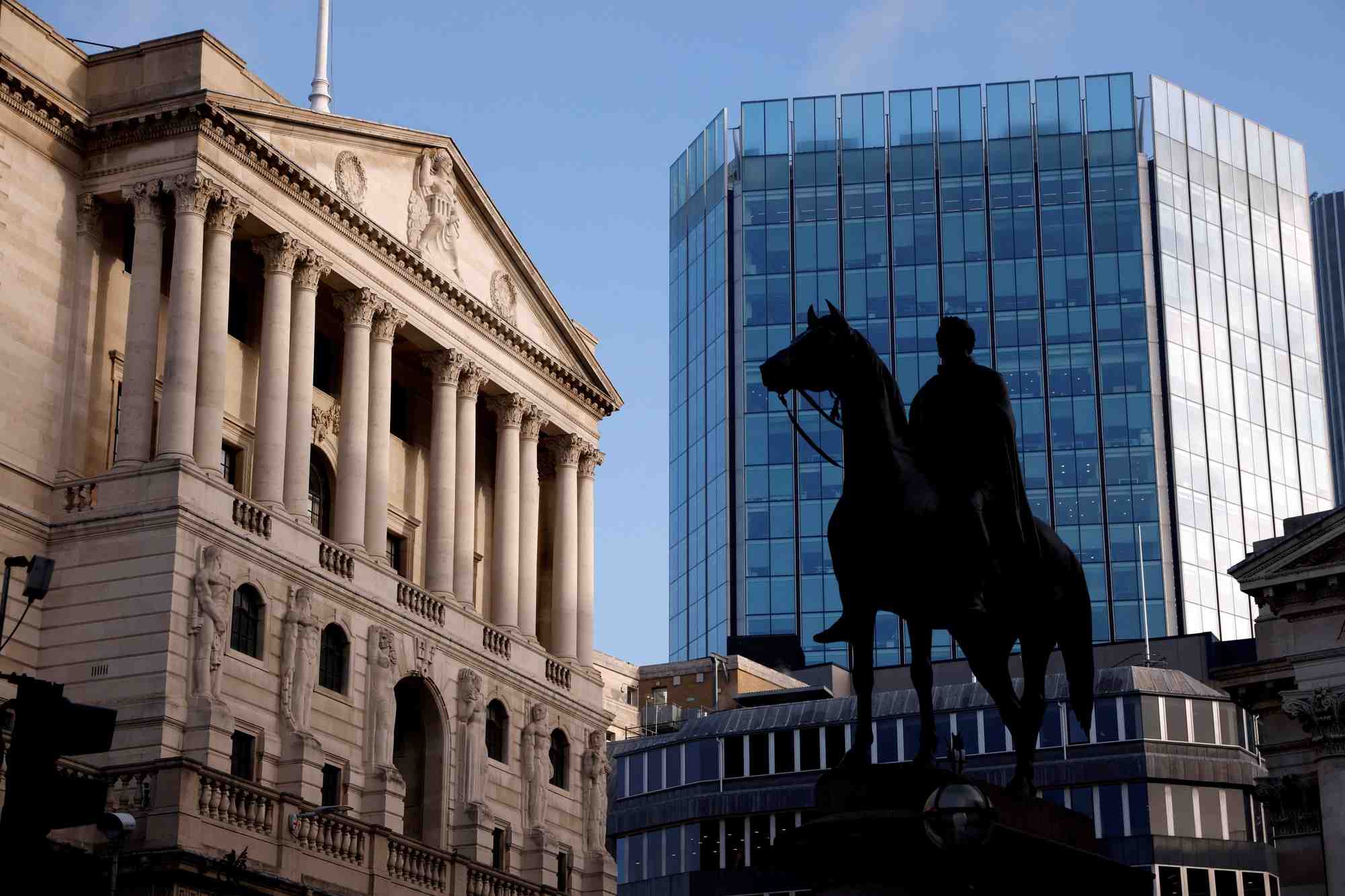 Photo d'archives de la banque d'angleterre a londres