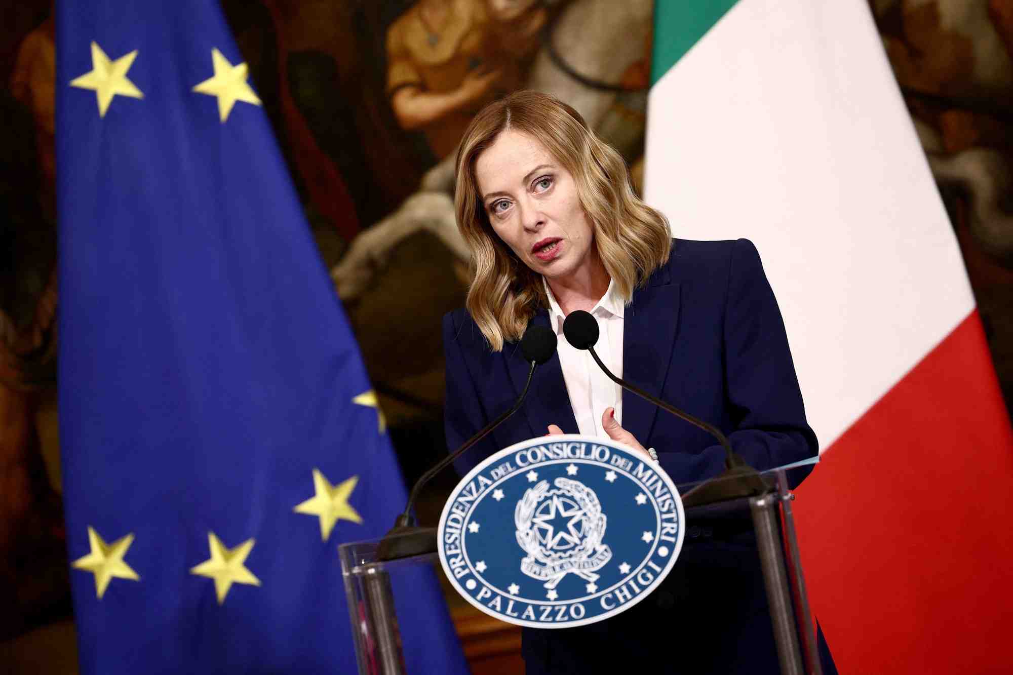 La premiere ministre italienne giorgia meloni