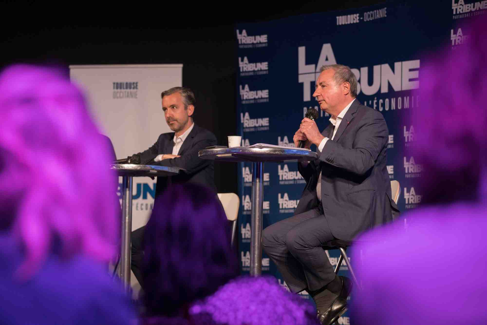 Pendant une centaine de minutes, Antoine Maurice et Jean-Luc Moudenc, candidats au second tour des élections municipales à Toulouse, ont débattu autour de thématiques économiques.