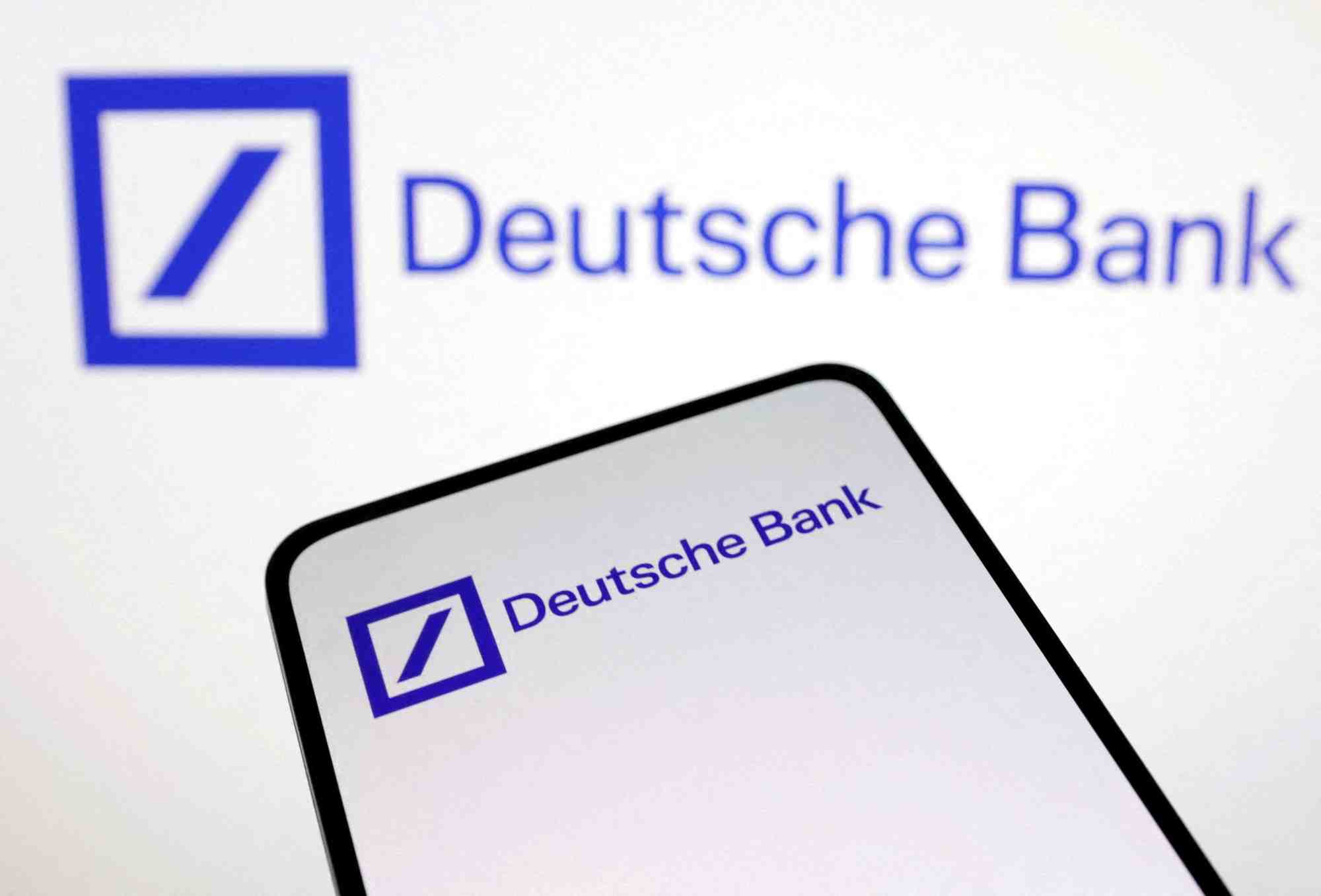 Illustration du logo de la banque allemande deutsche bank