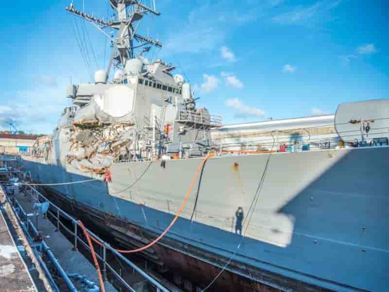 L'equipage de l'uss fitzgerald sans doute responsable de la collision
