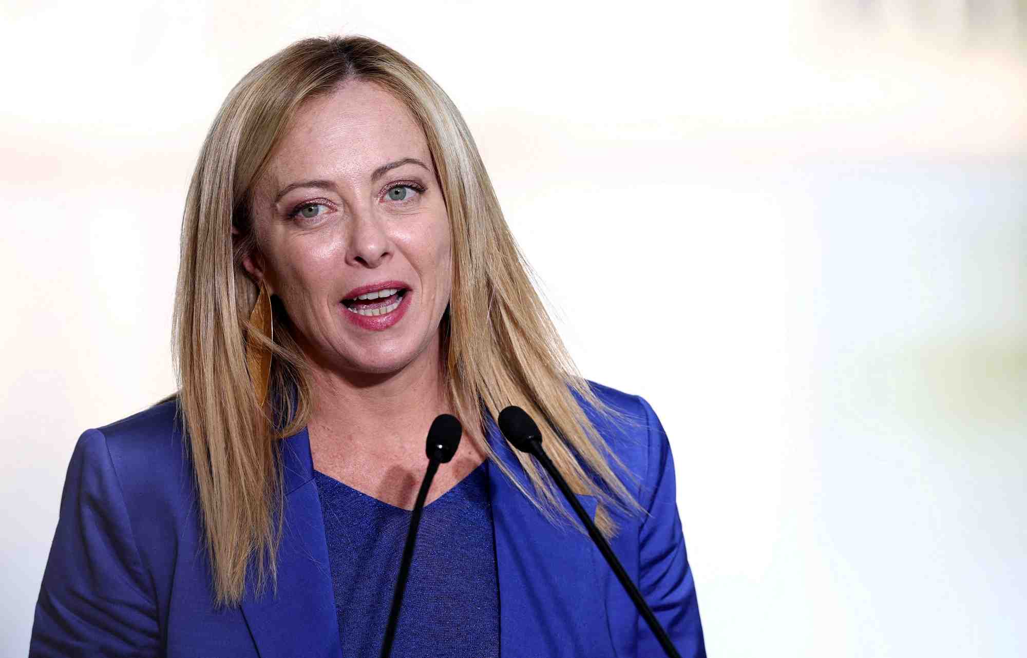 La premiere ministre italienne giorgia meloni