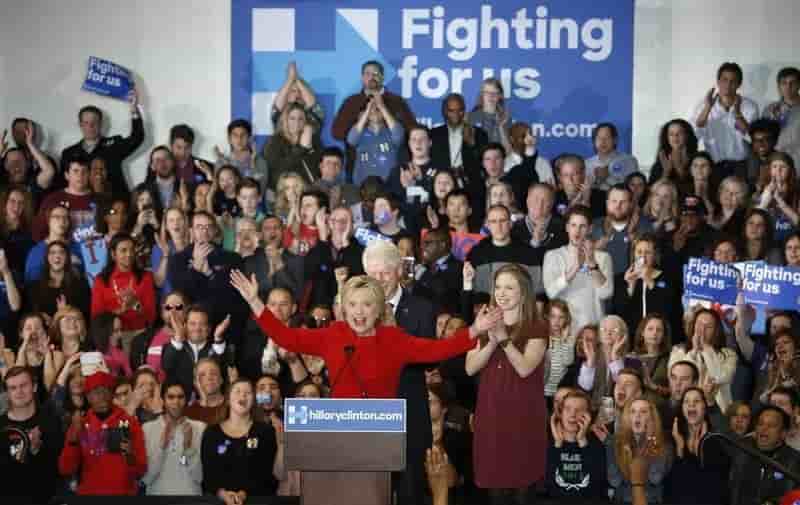 La victoire sur le fil d'hillary clinton dans l'iowa seme le doute