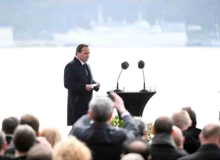 Minute de silence a la memoire des victimes en suede