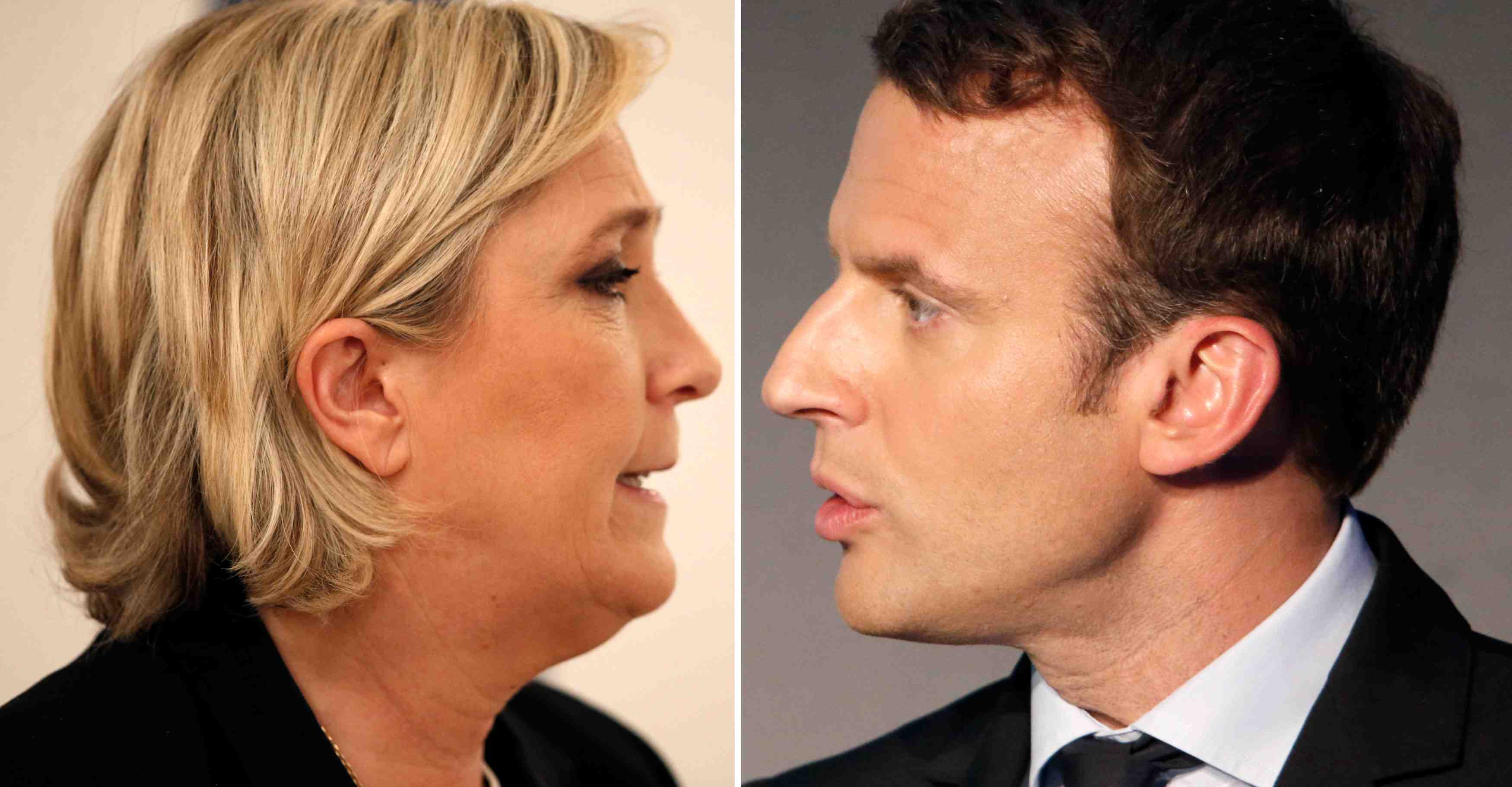 Le pen et macron ne retiennent plus leurs coups