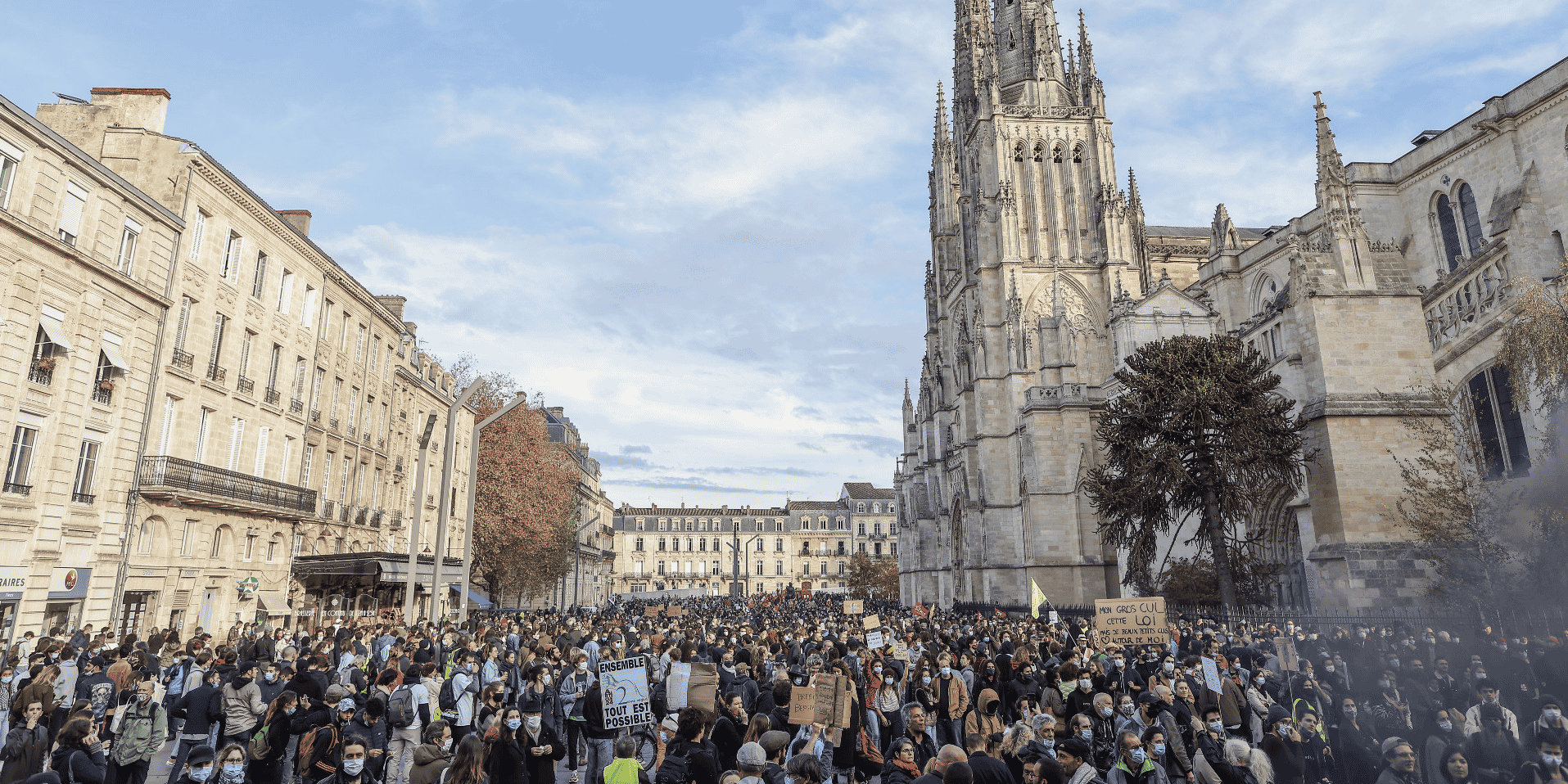 Manifestation 28 novembre Bordeaux Sécurité gloable