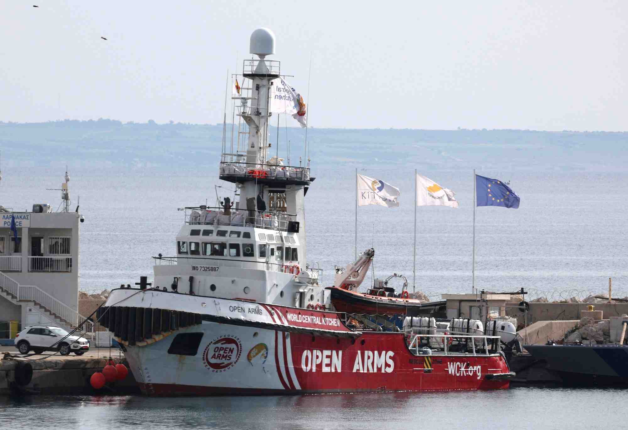 Un navire de sauvetage de l'association open arms, a lanarca