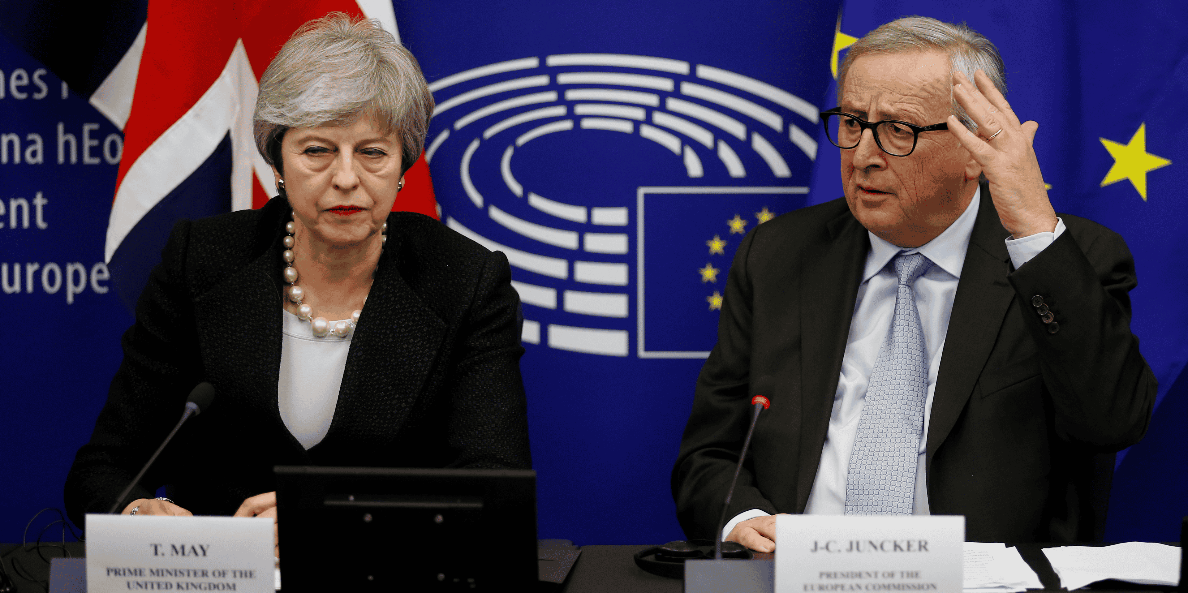 May, Juncker, Brexit,