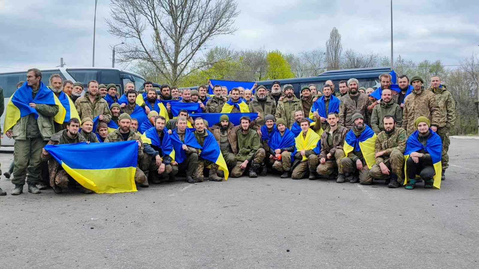 Des prisonniers de guerre ukrainiens