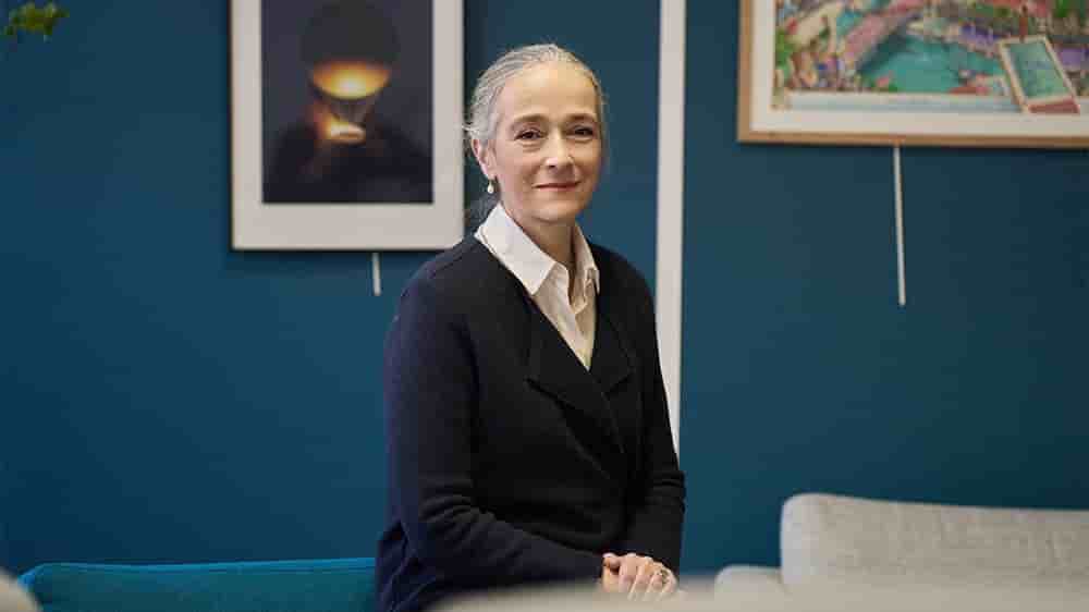 Delphine Ernotte Cunci au siège de France Télévisions, à Paris, mardi 14 janvier 2025.