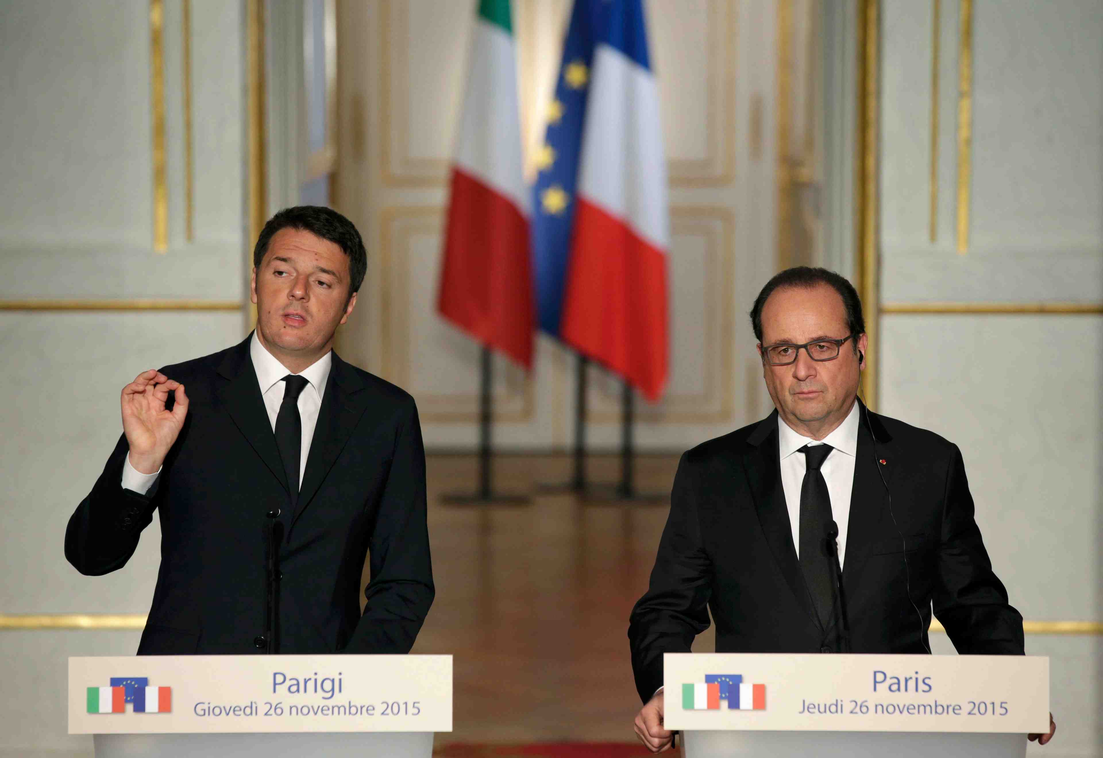L'italie apporte son soutien a la france dans son offensive contre l'ei