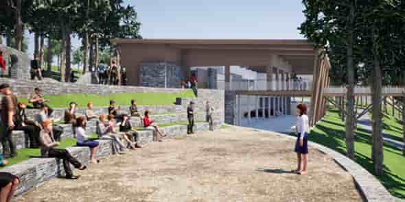 Le nouvel accueil sera plus proche des parkings et relié au parc par une passerelle en bois