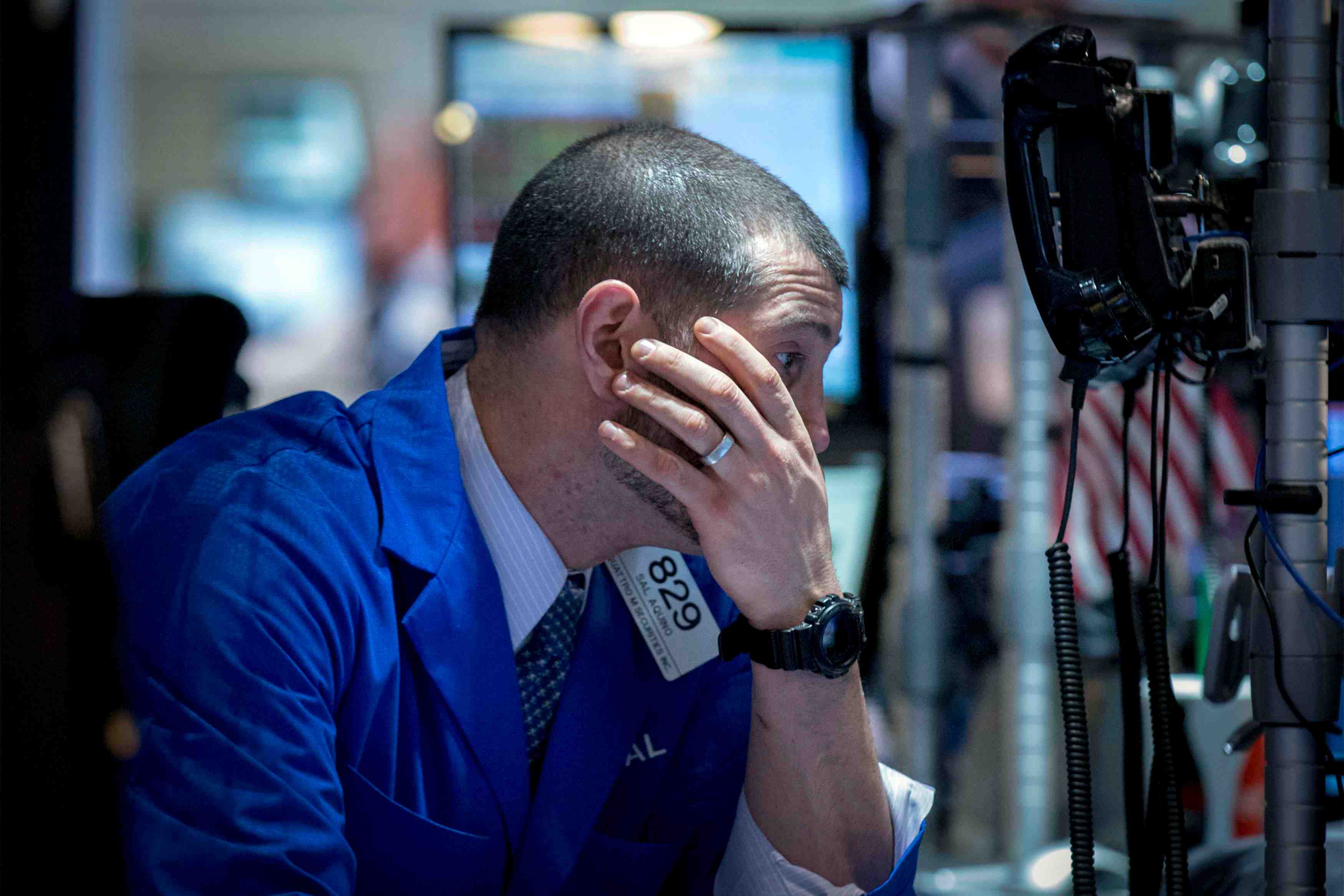 La bourse de new york finit en net recul