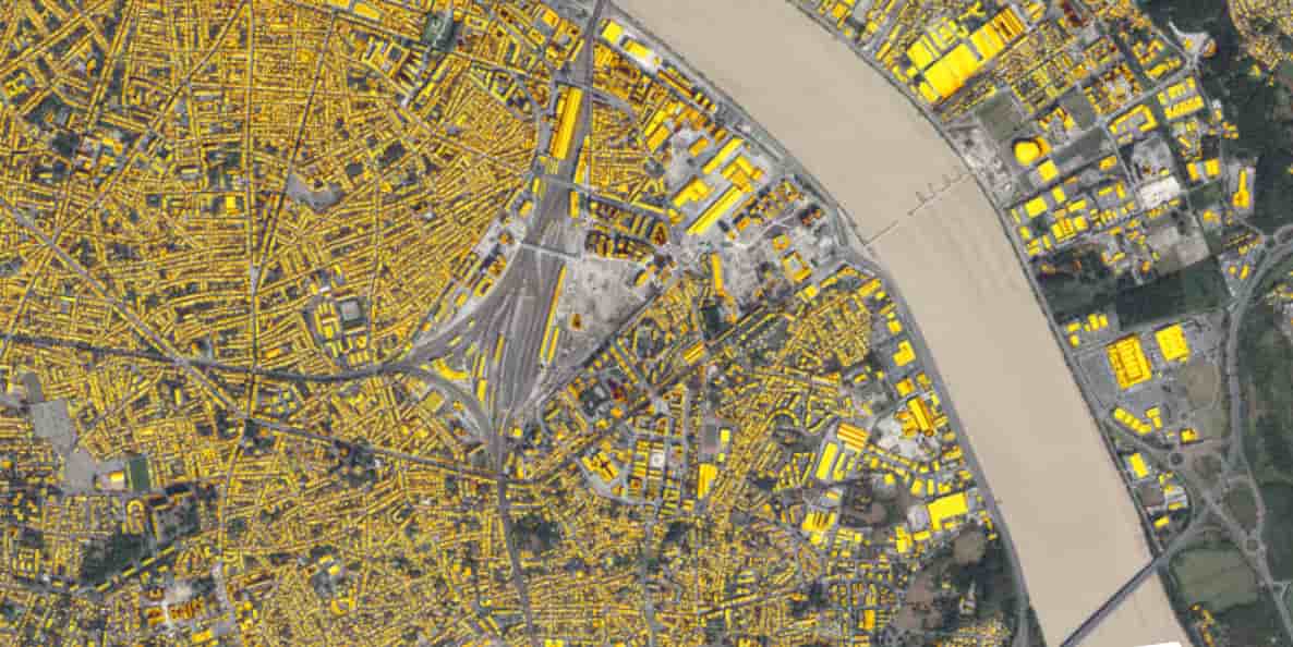 L'EPA Bordeaux Euratlantique a fait évaluer le potentiel solaire sur le bâti de son périmètre à Bordeaux, Bègles et Floirac.