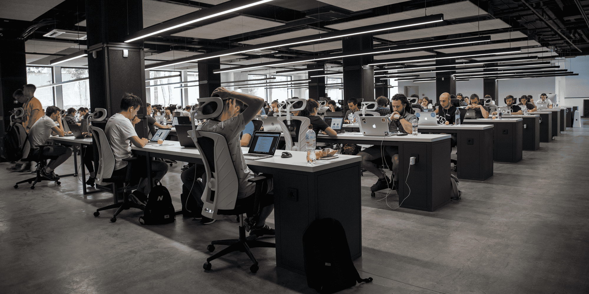 bureaux travail open space