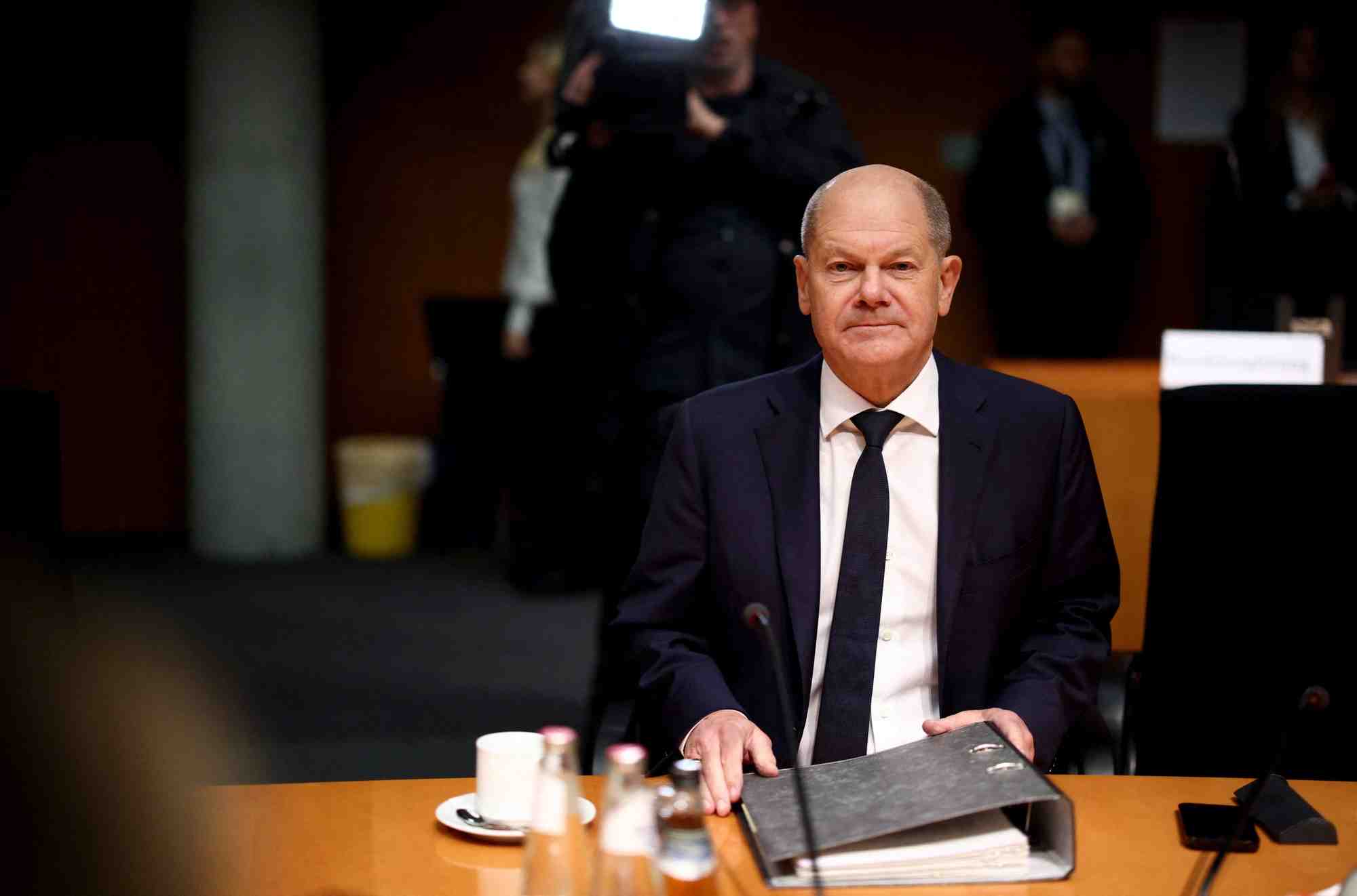 Le chancelier allemand olaf scholz
