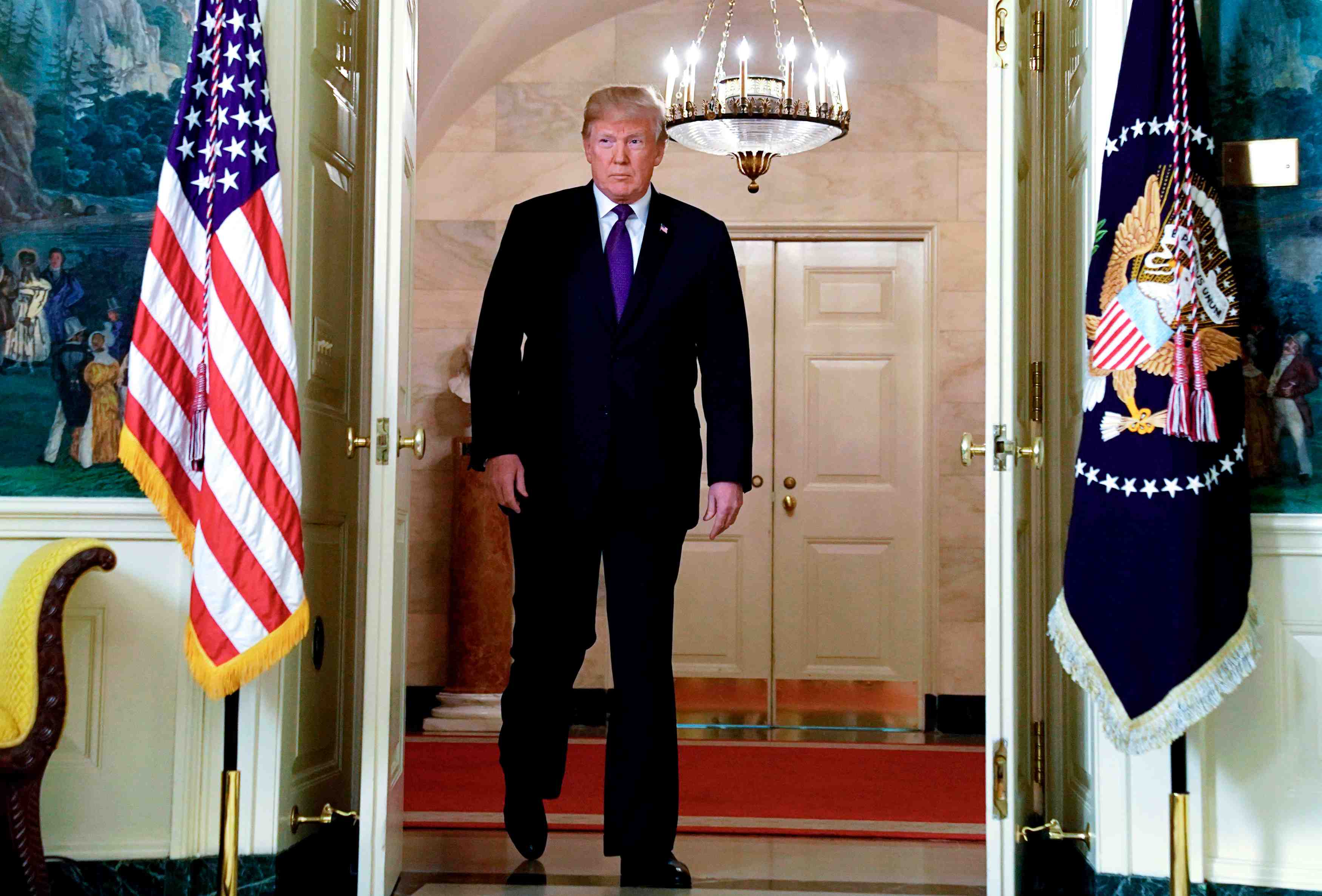 Syrie: macron dit avoir convaincu trump sur des frappes "limitees"