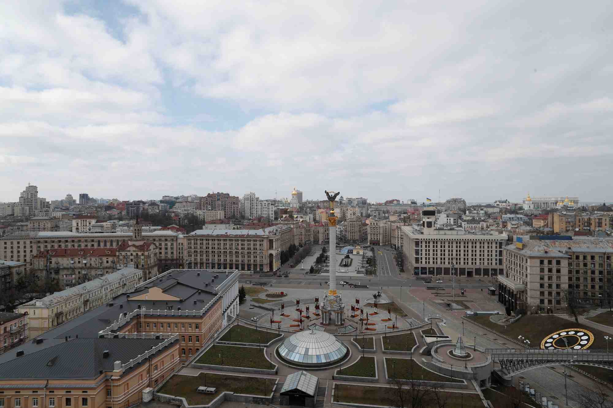 Une vue montre le centre de kyiv