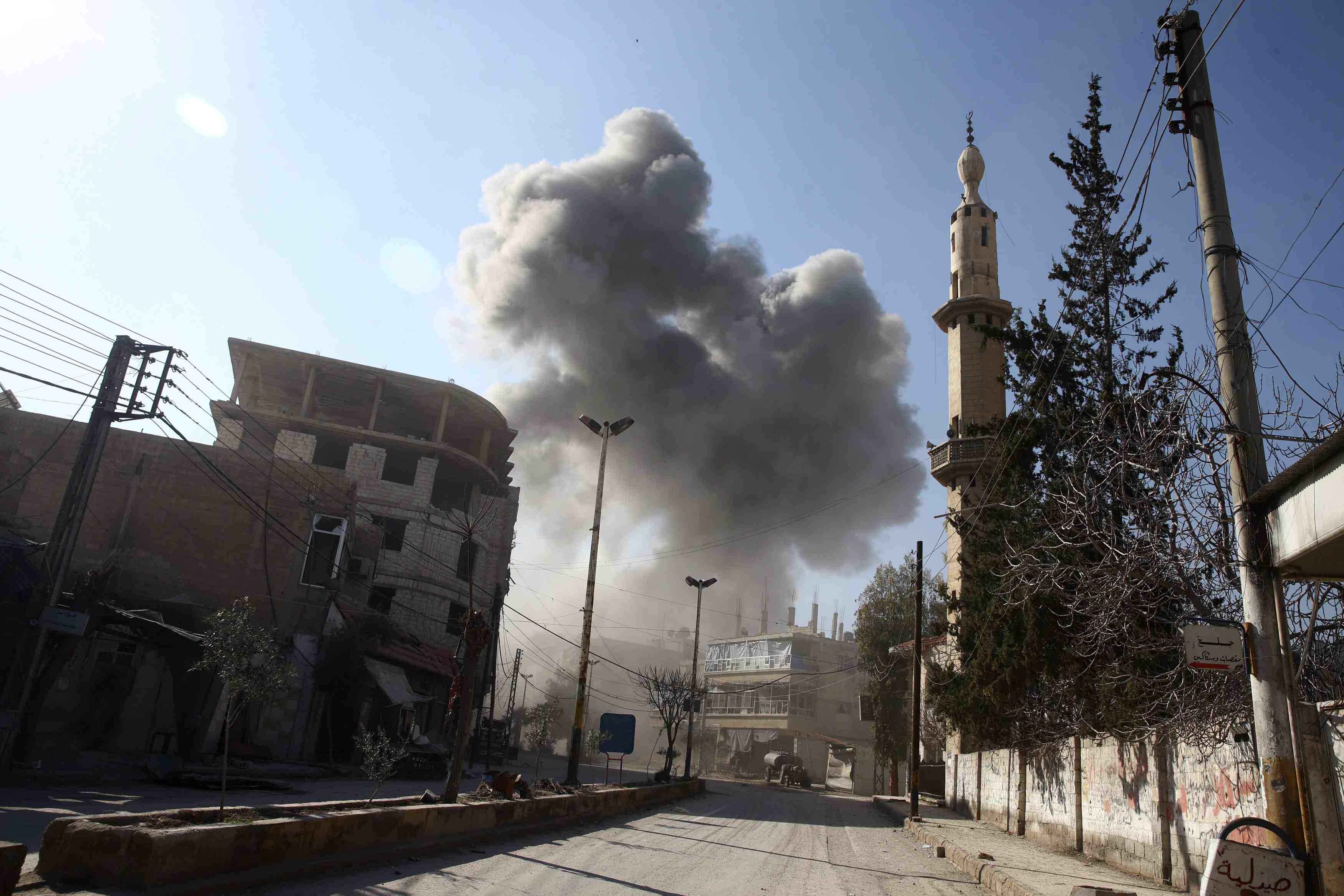 Sixieme jour de raids sur la ghouta