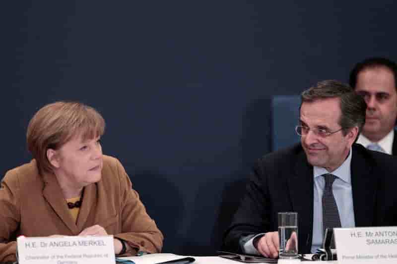 Angela Merkel en visite à Athènes