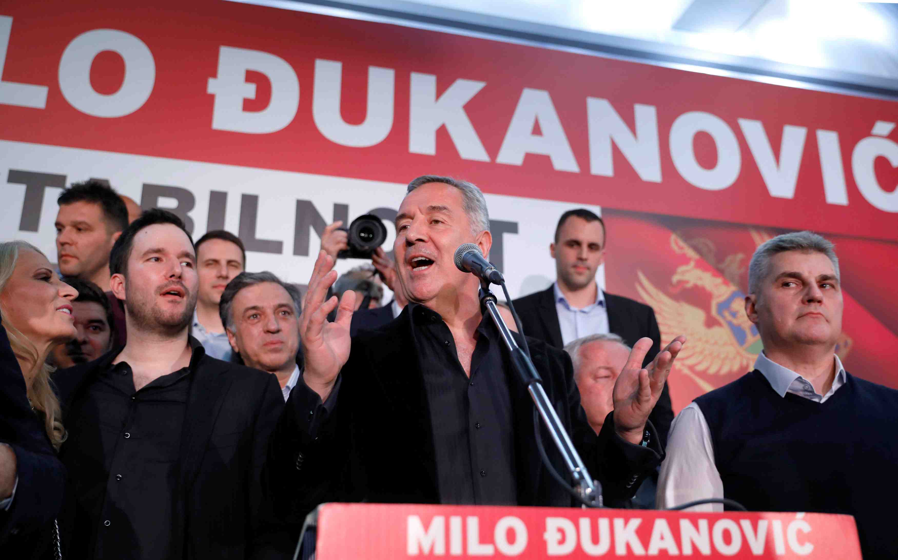 Djukanovic elu a la presidence du montenegro
