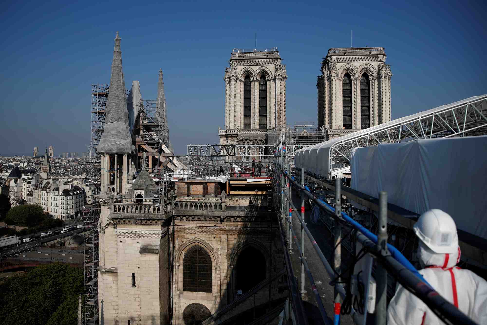 Notre-dame de paris: fin des travaux de securisation et de consolidation