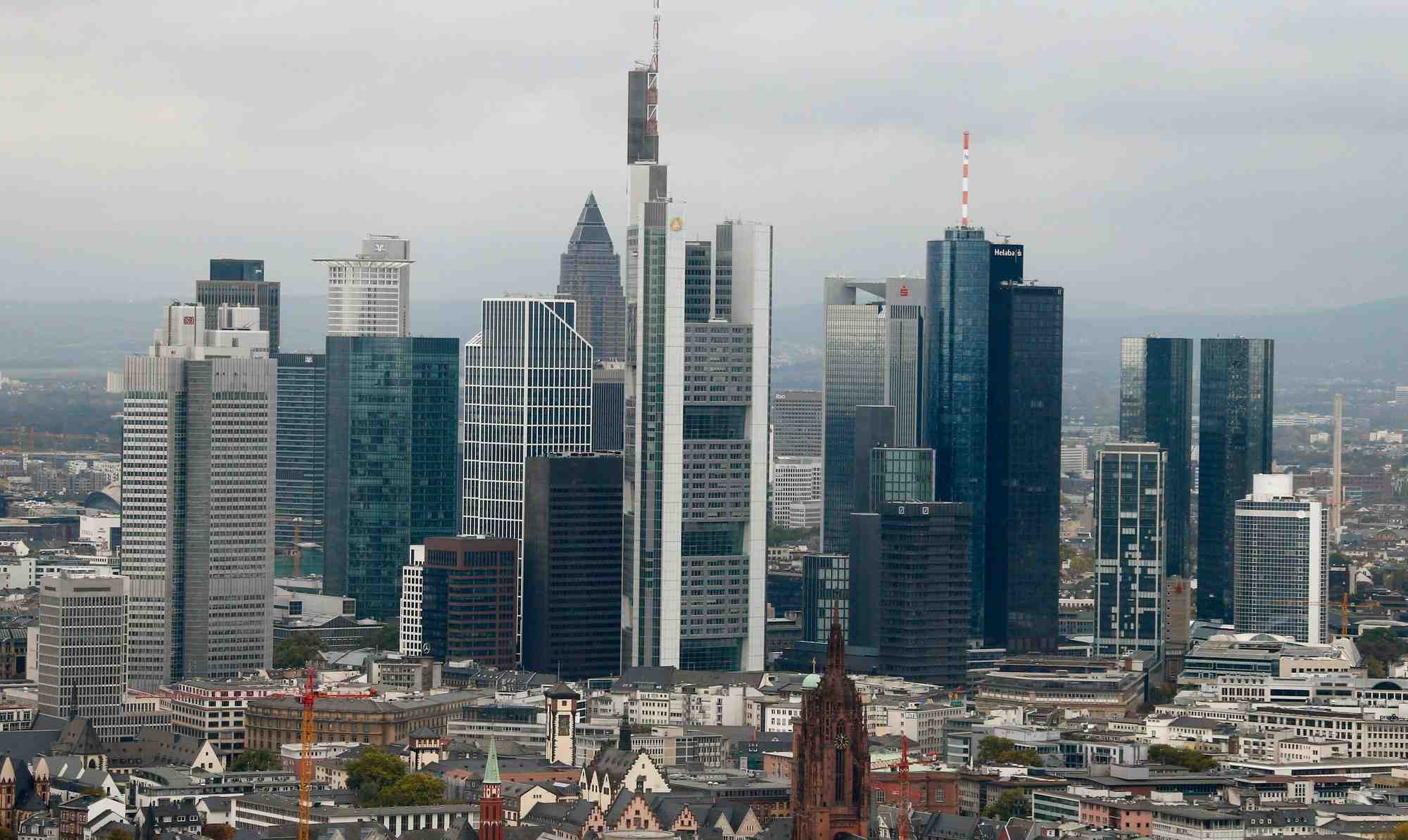 Le quartier des affaires, a francfort