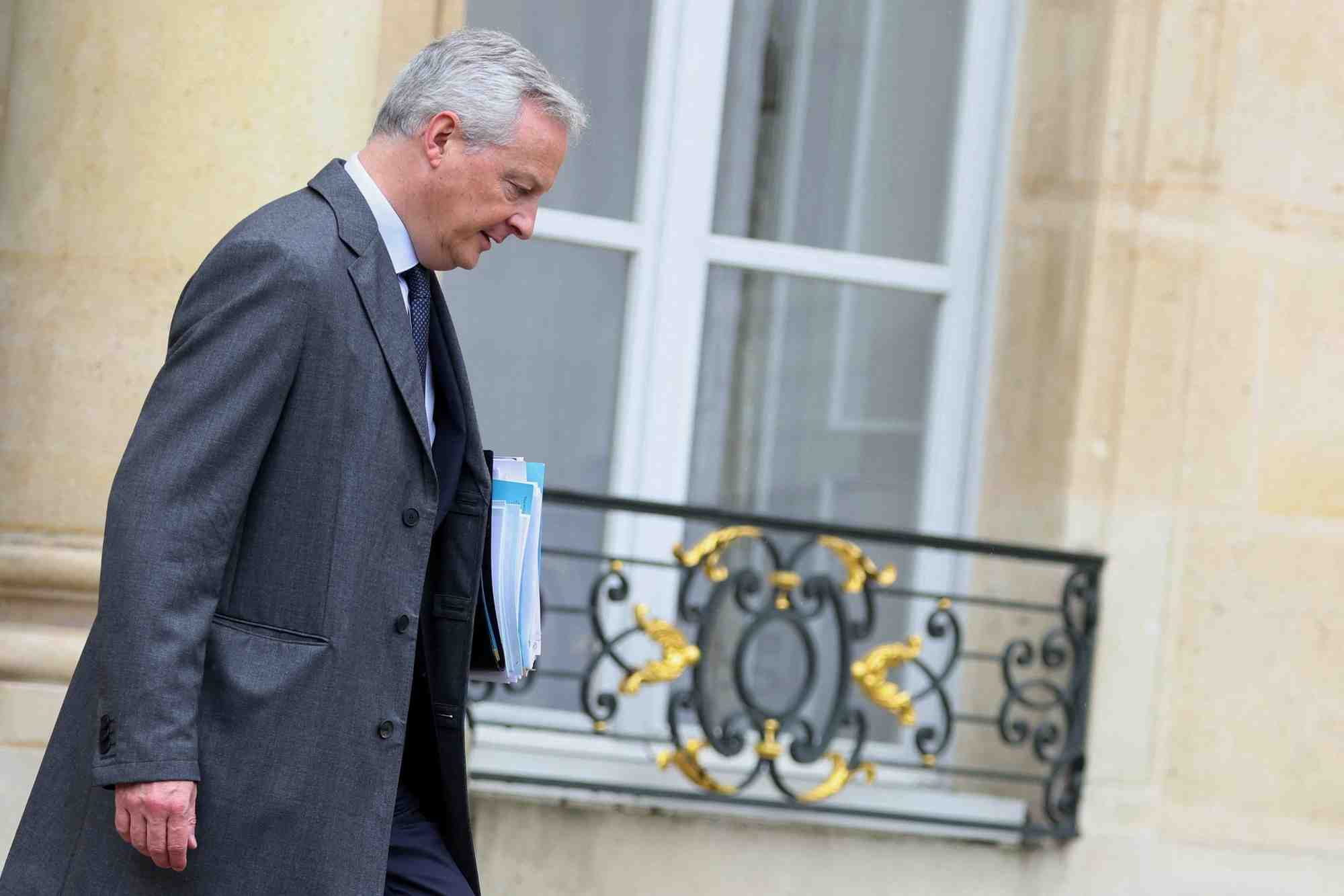 Photo du ministre de l'economie bruno le maire
