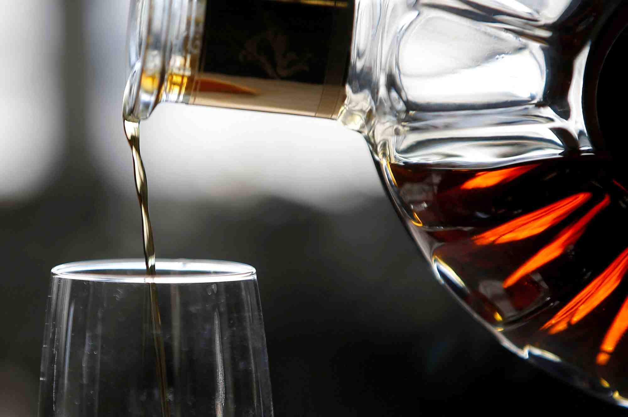 Une bouteille de cognac