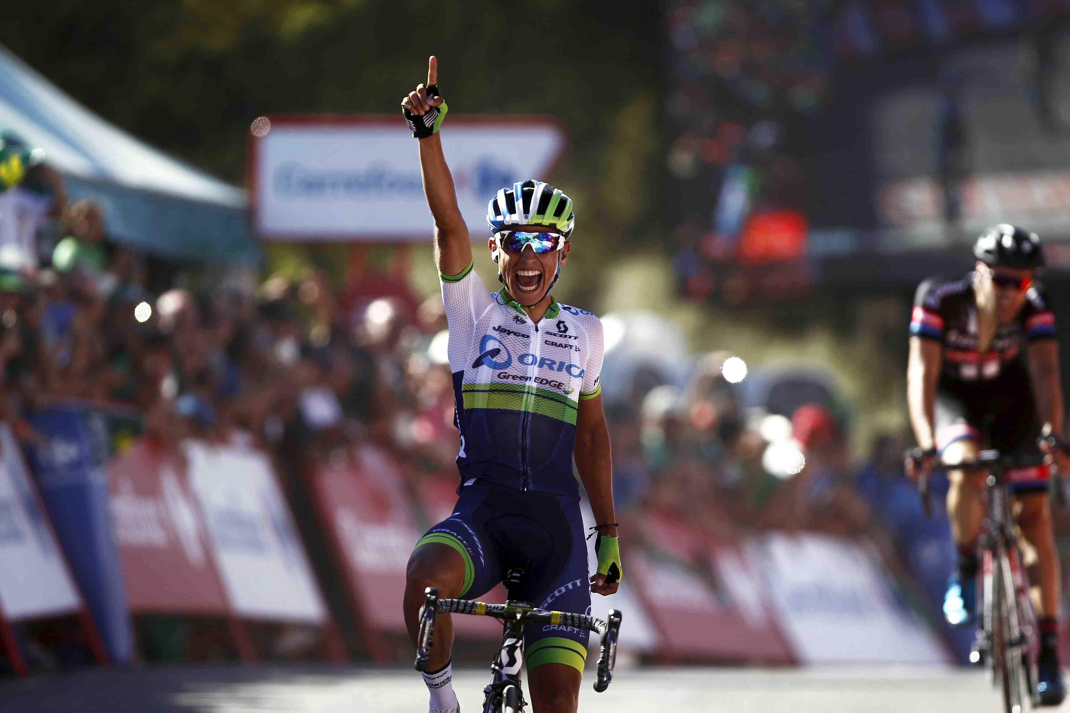 Le colombien chaves remporte la deuxieme etape du tour d'espagne