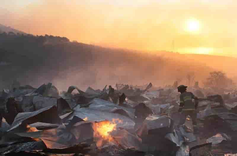 Un vaste incendie ravage un village chilien