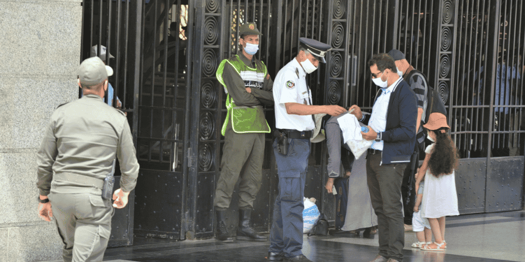 maroc rabat coronavirus police controle