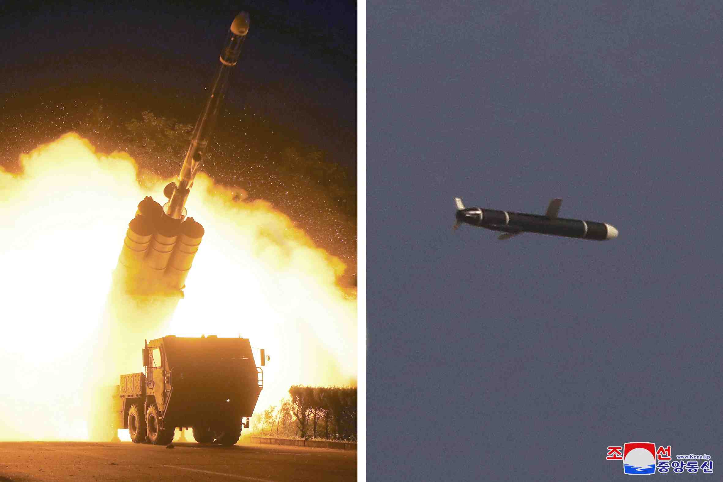 Pyongyang a tire ce week-end des missiles a longue portee, selon l'agence de presse nord-coreenne kcna