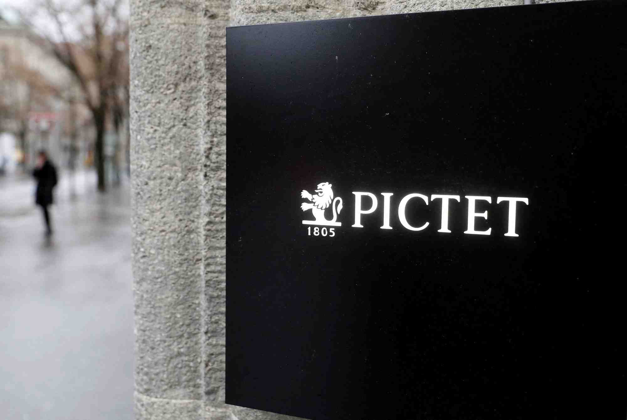 Photo du logo de la banque privee suisse pictet