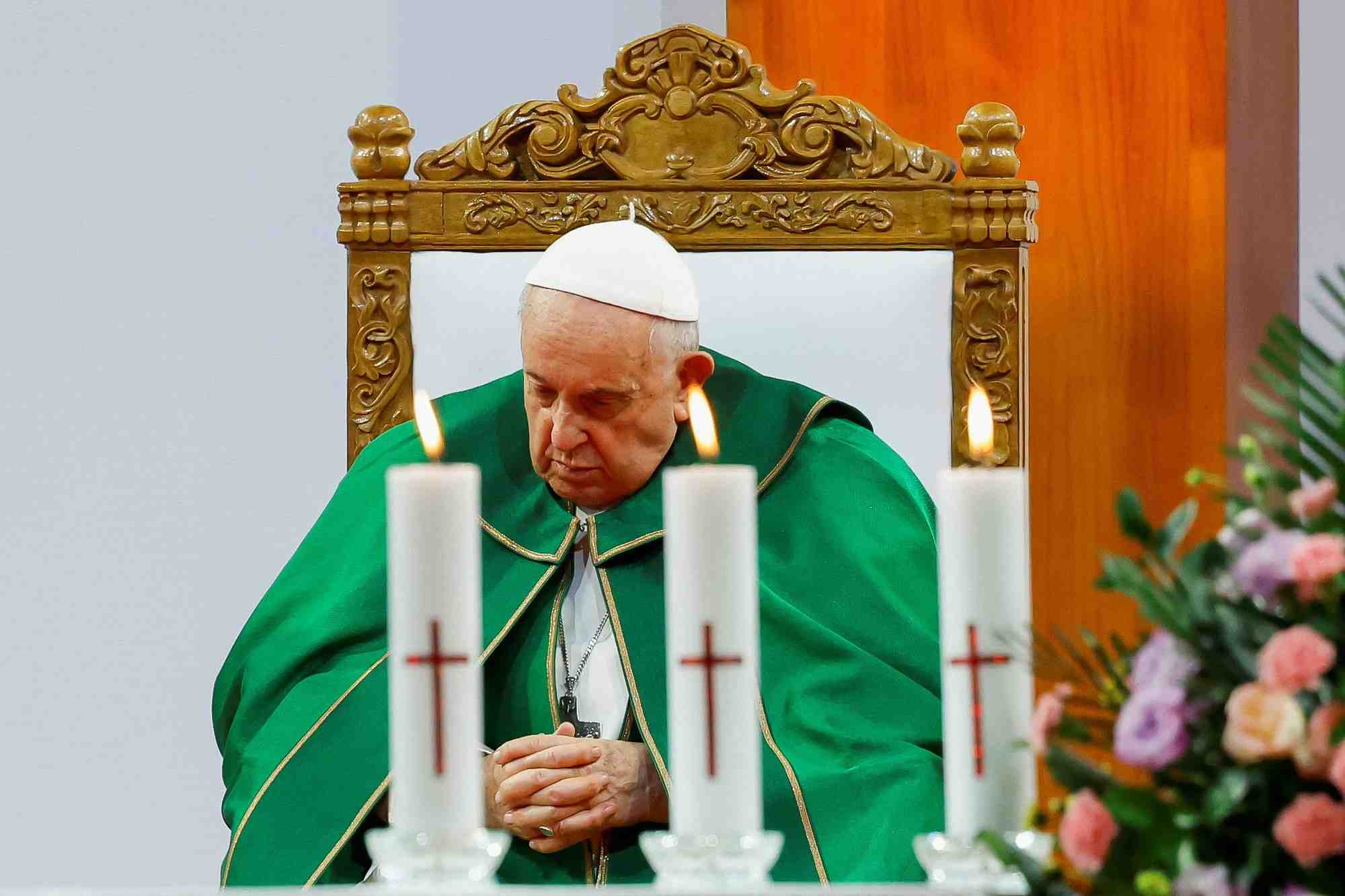 Le pape francois en visite en mongolie