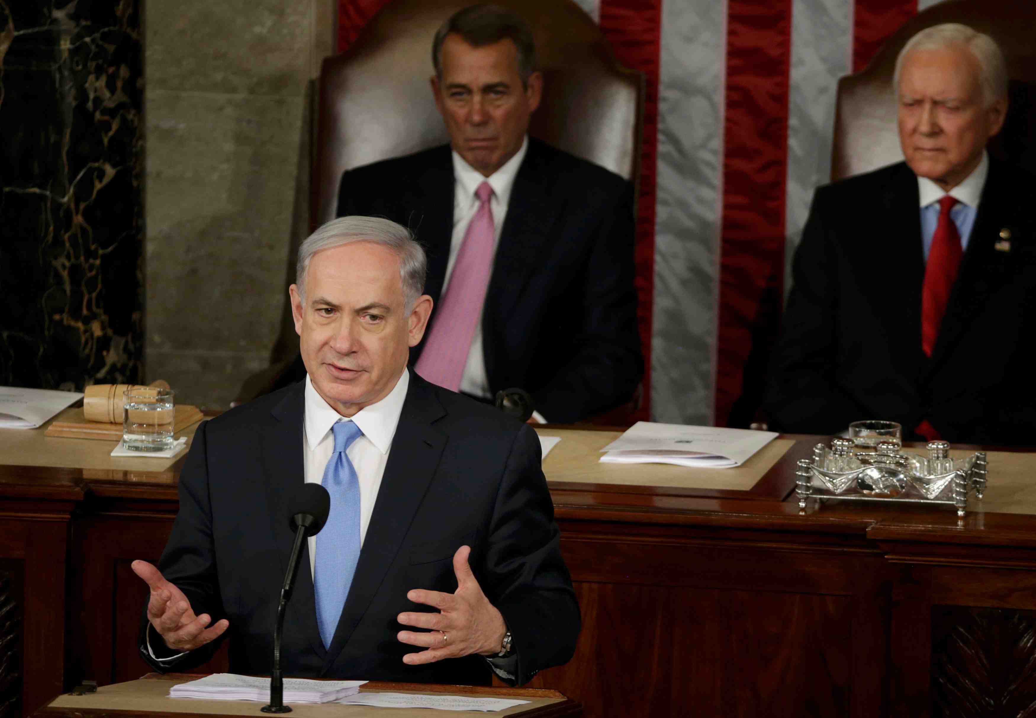 Devant le congres, benjamin netanyahu dit que l'iran represente une menace pour le monde entier