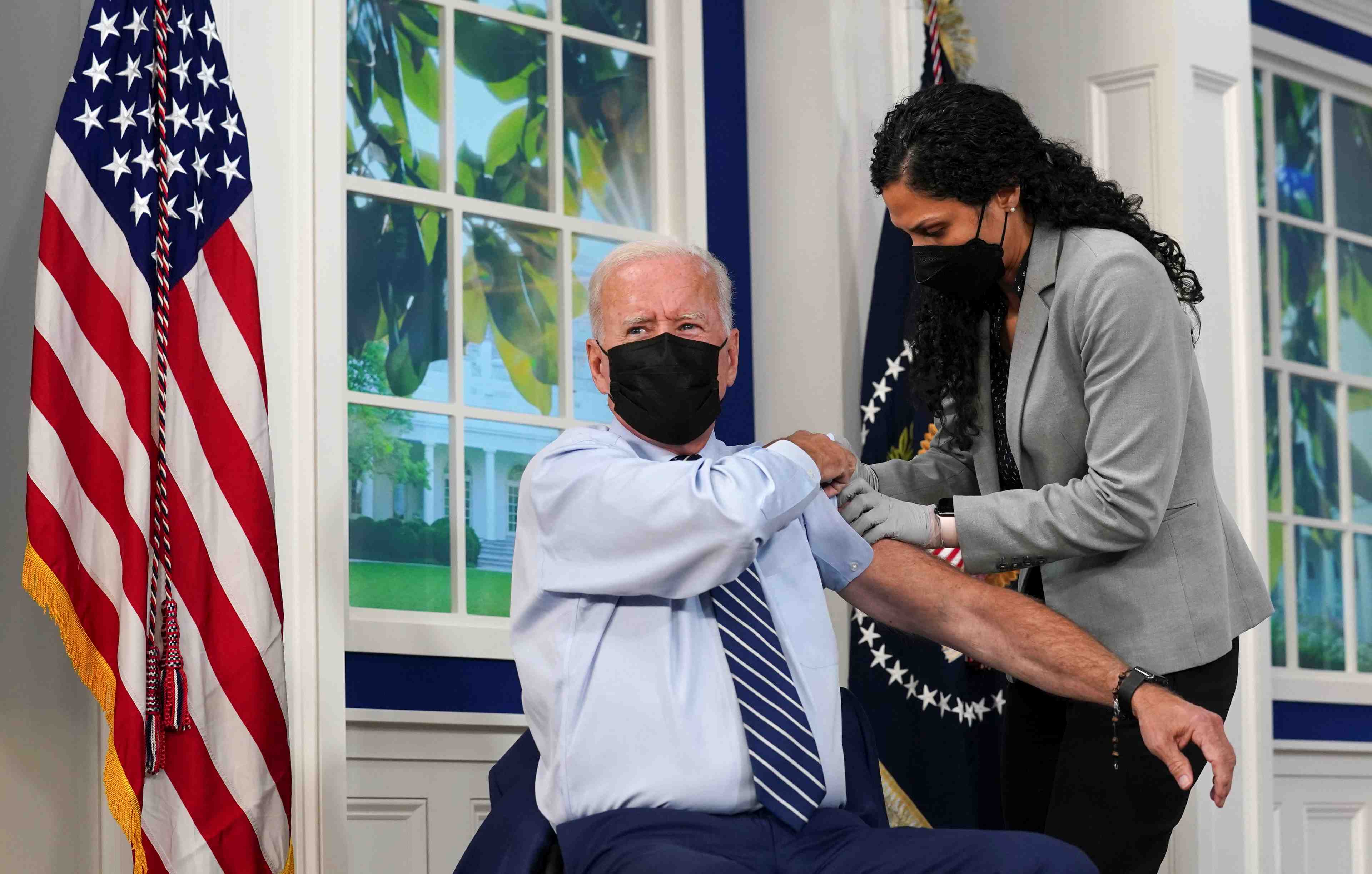 Joe biden a recu une dose de rappel du vaccin anti-covid